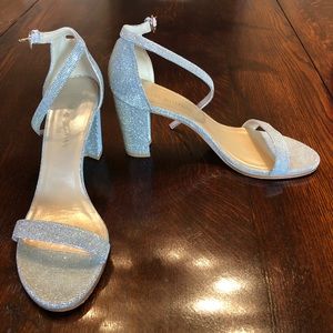 Stuart Weitzman Nearly Nude Lame sz 11